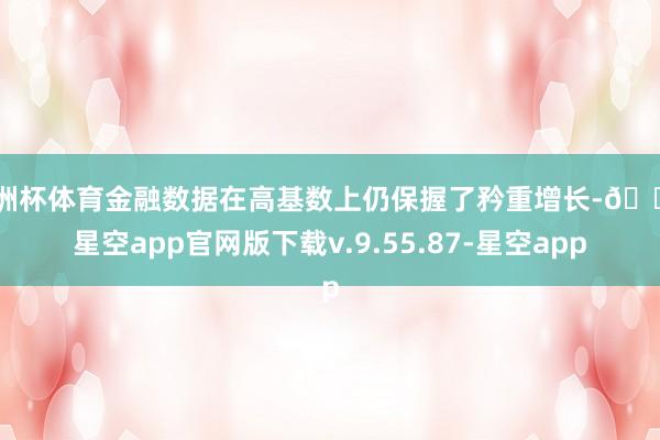 欧洲杯体育金融数据在高基数上仍保握了矜重增长-🔥星空app官网版下载v.9.55.87-星空app