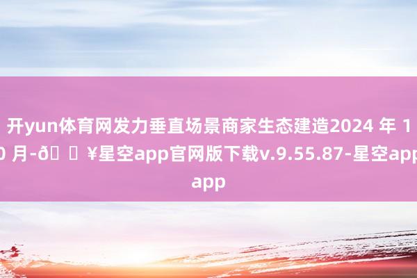 开yun体育网发力垂直场景商家生态建造2024 年 10 月-🔥星空app官网版下载v.9.55.87-星空app