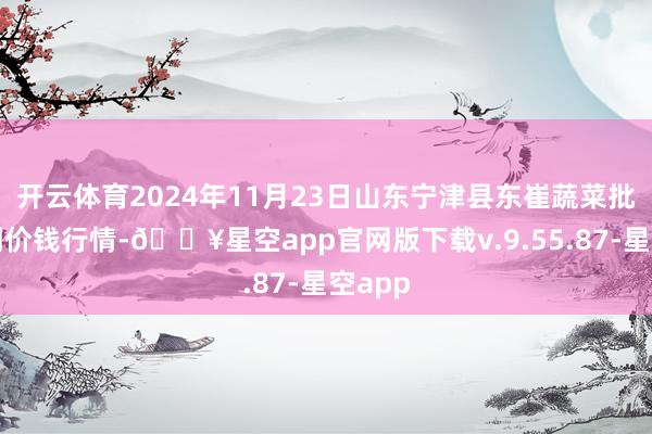 开云体育2024年11月23日山东宁津县东崔蔬菜批发阛阓价钱行情-🔥星空app官网版下载v.9.55.87-星空app