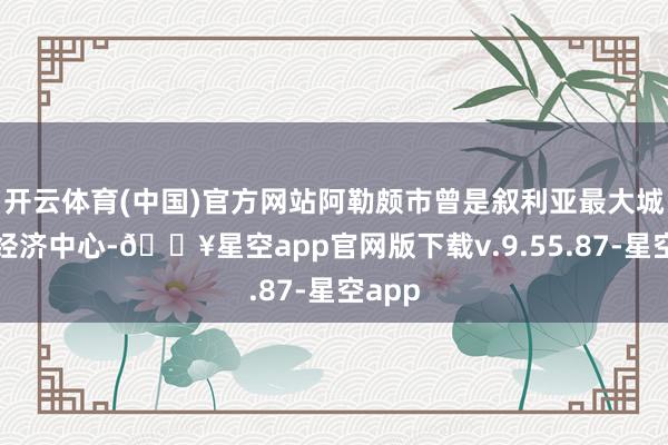 开云体育(中国)官方网站阿勒颇市曾是叙利亚最大城市和经济中心-🔥星空app官网版下载v.9.55.87-星空app