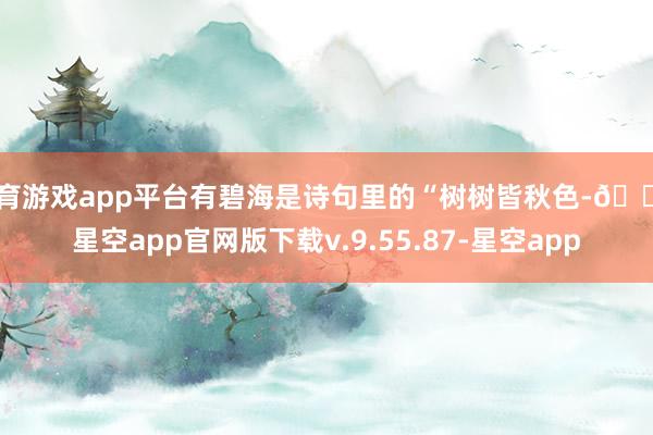 体育游戏app平台有碧海是诗句里的“树树皆秋色-🔥星空app官网版下载v.9.55.87-星空app