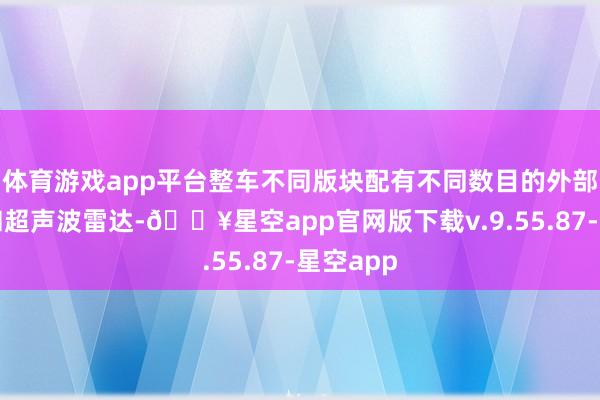 体育游戏app平台整车不同版块配有不同数目的外部录像头和超声波雷达-🔥星空app官网版下载v.9.55.87-星空app