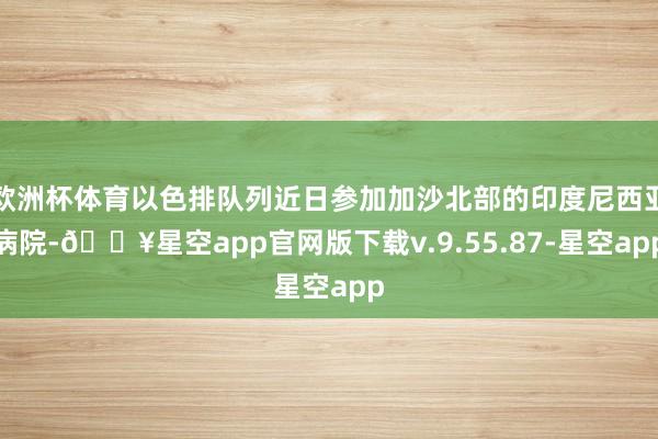 欧洲杯体育以色排队列近日参加加沙北部的印度尼西亚病院-🔥星空app官网版下载v.9.55.87-星空app