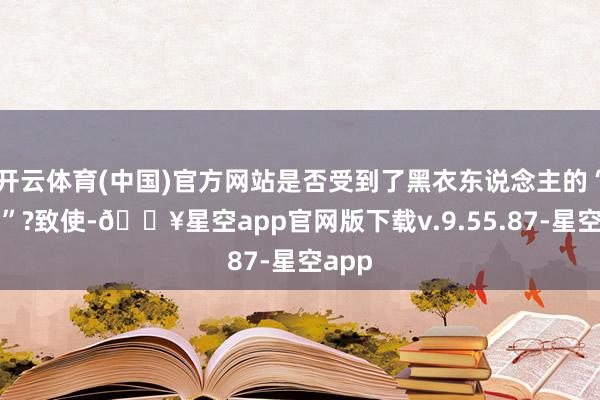 开云体育(中国)官方网站是否受到了黑衣东说念主的“带领”?致使-🔥星空app官网版下载v.9.55.87-星空app